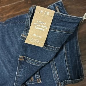 Madewell Curvy High-Rise Skinny Jeans Size 28 NWT
